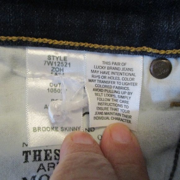 Lucky Brand Brooke Skinny Jeans sz 6 USA Made - Picture 12 of 12